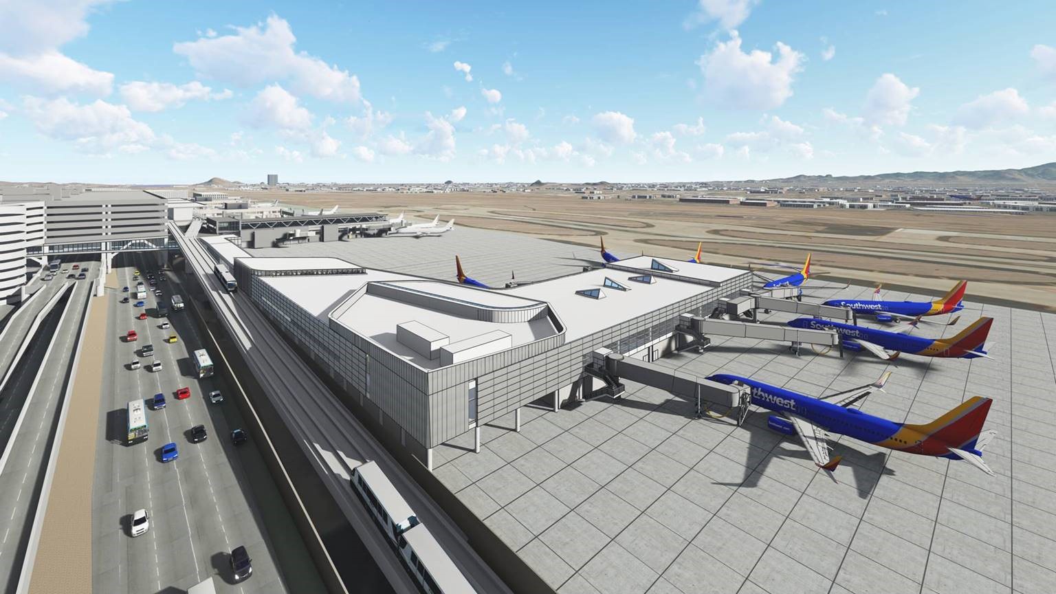 Terminal 4 South 1 Concourse Rendering (T4 S1)